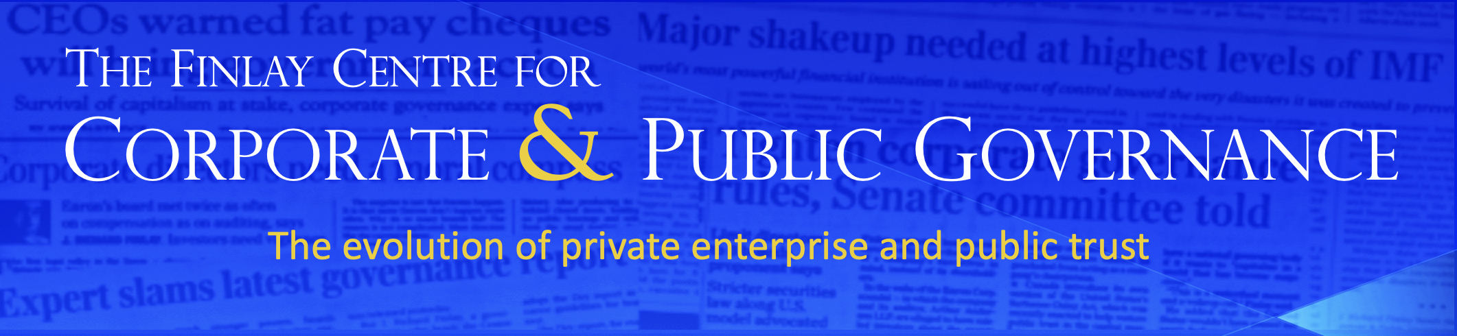 The Finlay Centre for Corporate & Public Governance